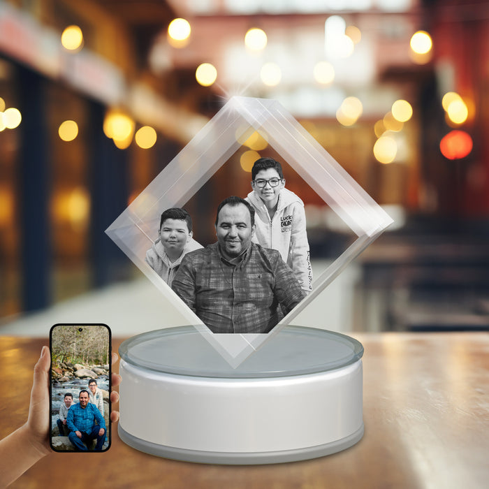 Family 3D Crystal Diamond