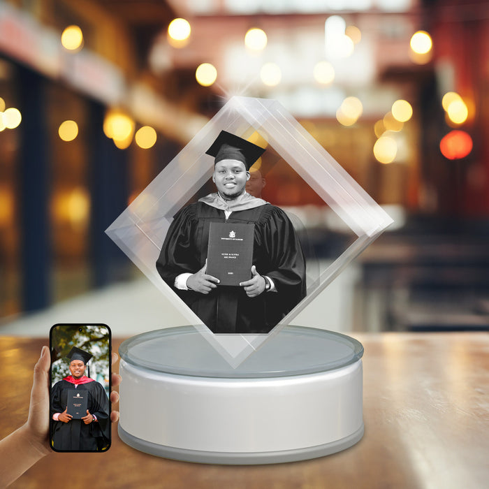 Graduation 3D Crystal Diamond