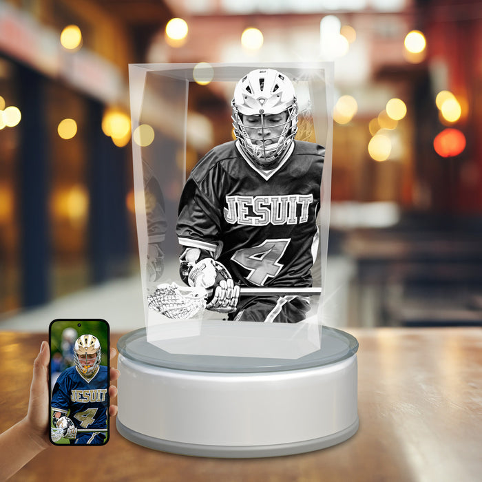 Sports 3D Crystal Paper Weight Cube