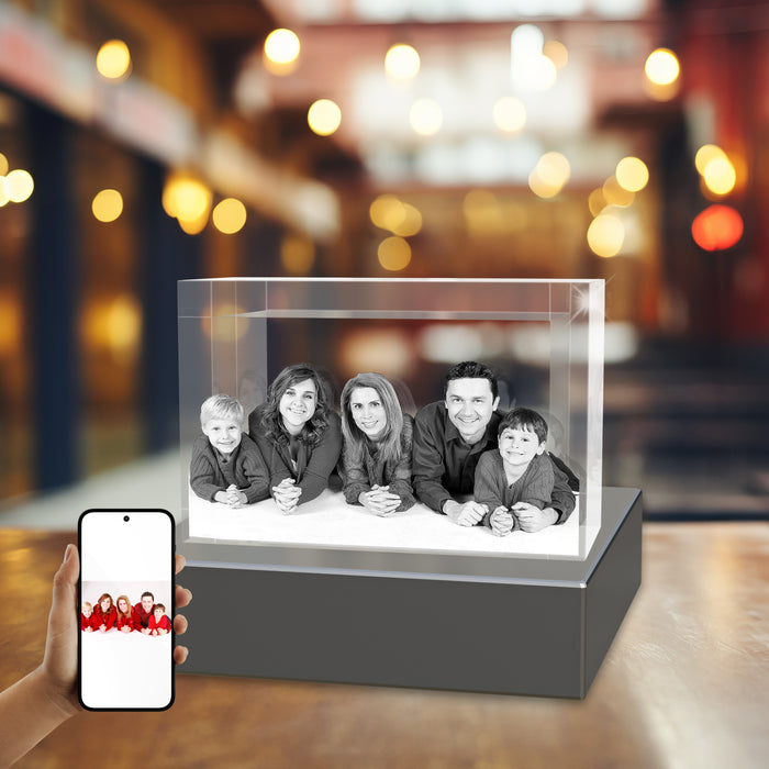 Family 3D Crystal Rectangle Landscape