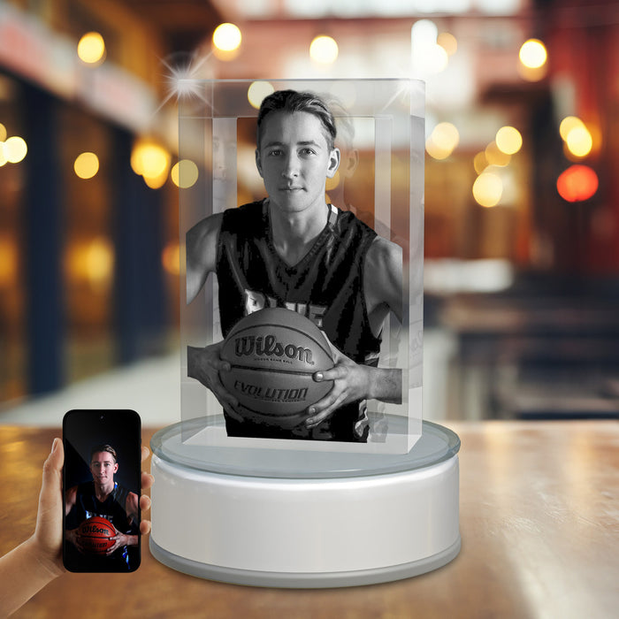 Sports 3D Crystal Rectangle Portrait Tower