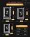 Graduation 3D Crystal Rectangle Portrait Tower - Crystal Clear Gifts